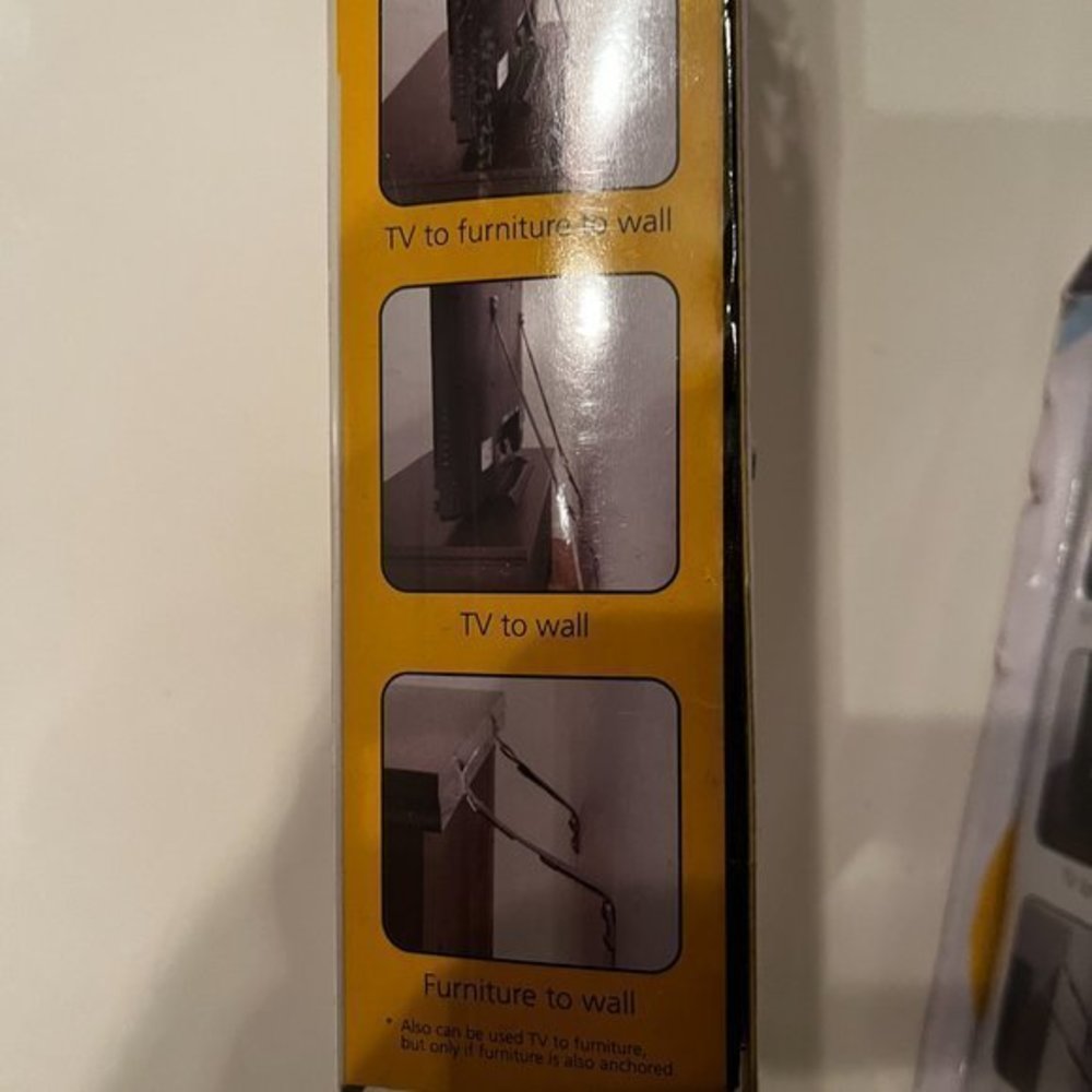Furniture and Television Safety Straps‎ (Set of 2) (NEW) - Picture 7 of 7